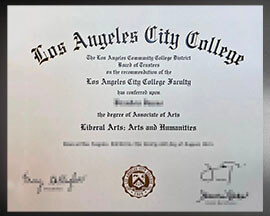 purchase realistic Los Angeles City College degree
