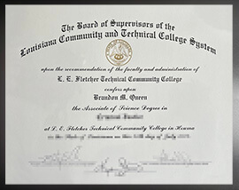 purchase realistic Louisiana Community and Technical College System degree