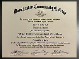 purchase realistic Manchester Community College degree