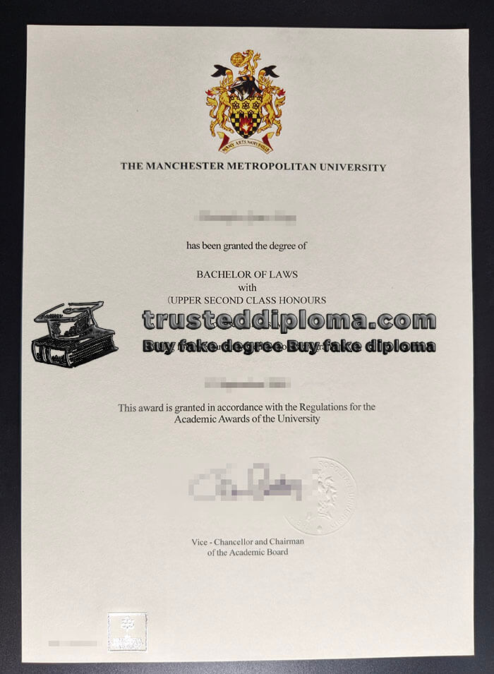purchase realistic Manchester Metropolitan University diploma