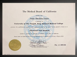 purchase realistic Medical Board of California degree