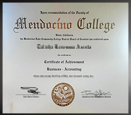 purchase realistic Mendocino College degree