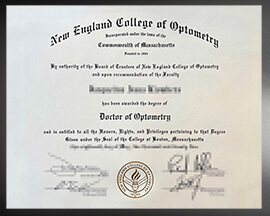 purchase realistic New England College of Optometry degree