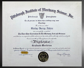 purchase realistic Pittsburgh Institute of Mortuary Science Inc diploma
