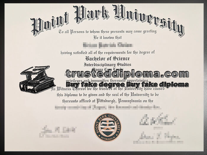purchase realistic Point Park University diploma