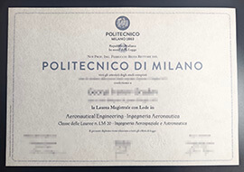 purchase realistic Politecnico di Milano diploma