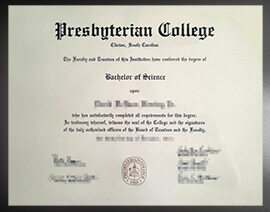 purchase realistic Presbyterian College degree