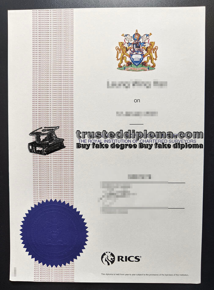 purchase realistic RICS certificate