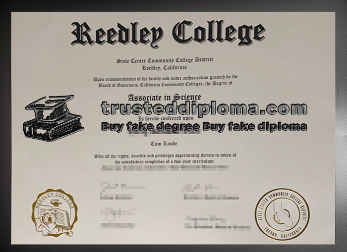 purchase realistic Reedley College diploma