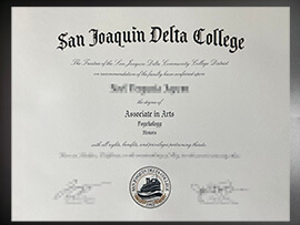 purchase realistic San Joaquin Delta College degree