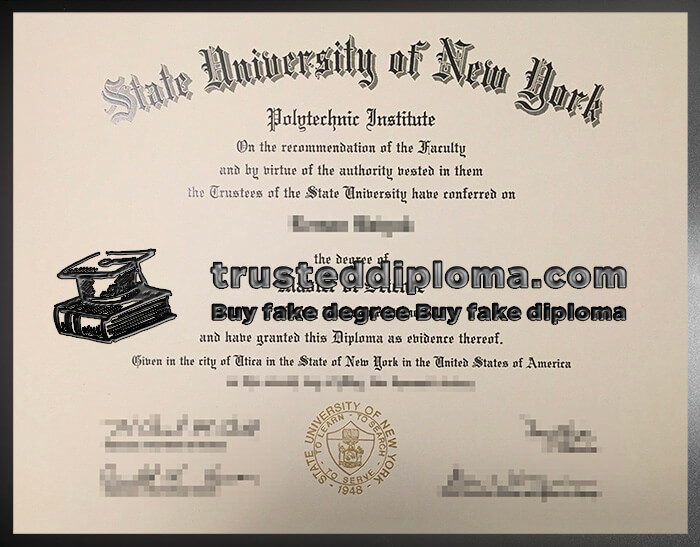 purchase realistic State University of New York diploma