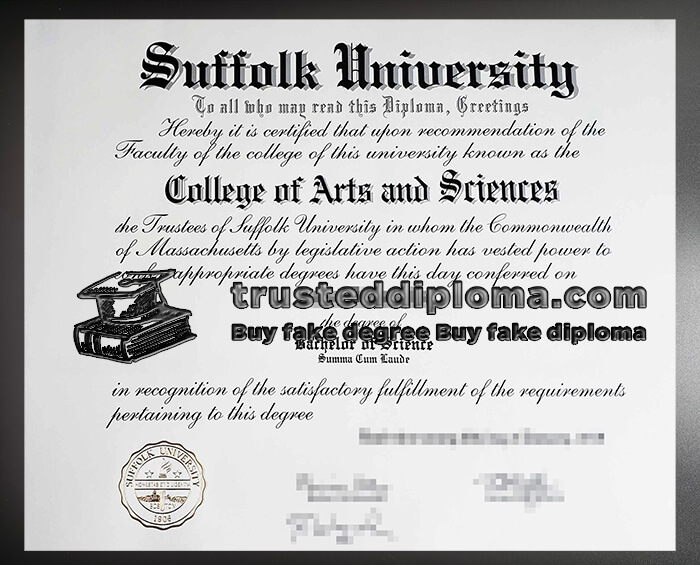 purchase realistic Suffolk University diploma