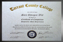 purchase realistic Tarrant County College degree