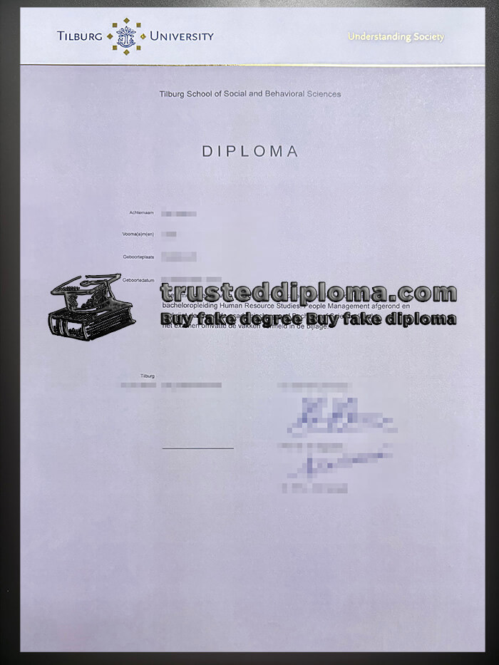 purchase realistic Tilburg University diploma