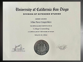 purchase realistic UC San Diego Division of Extended Studies certificate