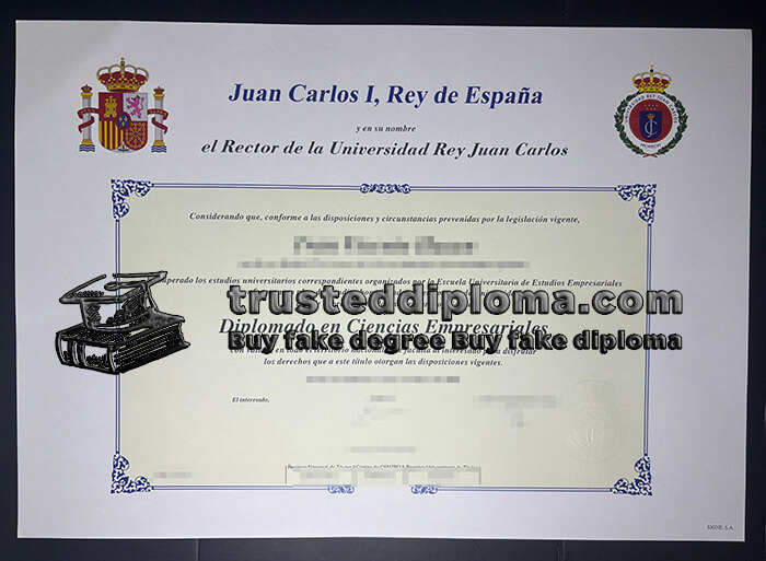 purchase realistic Universidad Rey Juan Carlos diploma