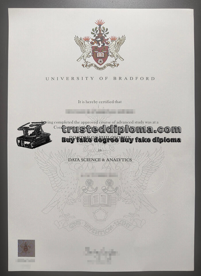 purchase realistic University of Bradford diploma