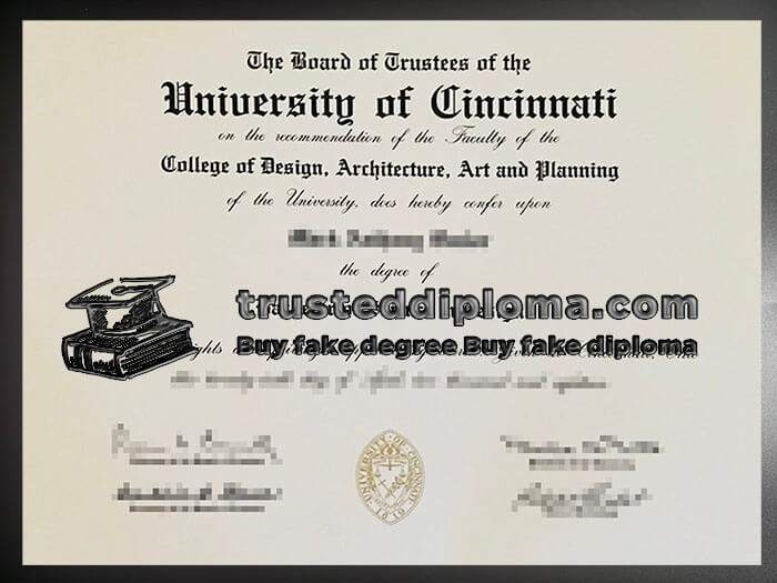 purchase realistic University of Cincinnati diploma
