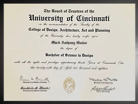 purchase realistic University of Cincinnati degree