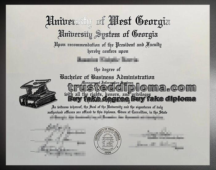 purchase realistic University of West Georgia diploma