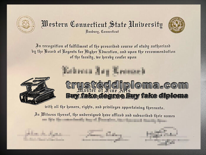 purchase realistic Western Connecticut State University diploma