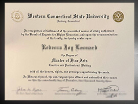 purchase realistic Western Connecticut State University degree