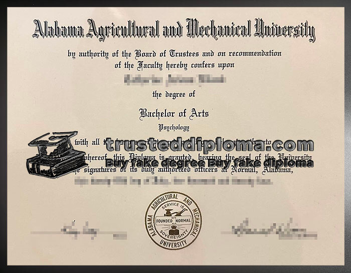 purchase realistic Alabama A&M University diploma