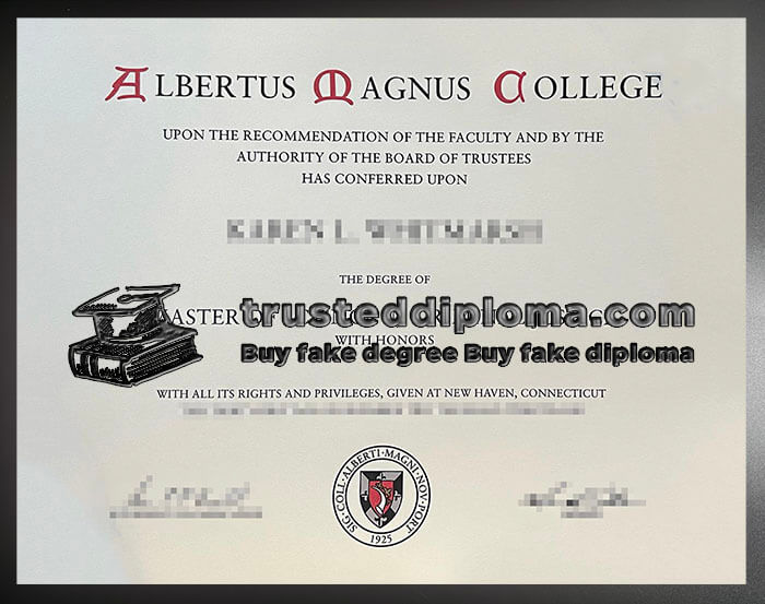 purchase realistic Albertus Magnus College diploma