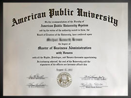 purchase realistic American Public University degree