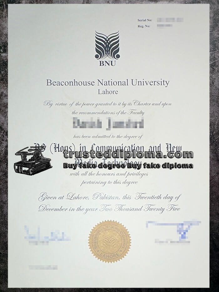purchase realistic Beaconhouse National University diploma