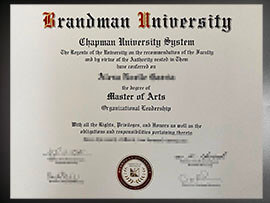 purchase realistic Brandman University degree