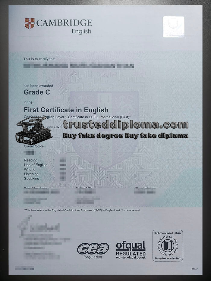 purchase realistic Cambridge B2 First Certificate on English