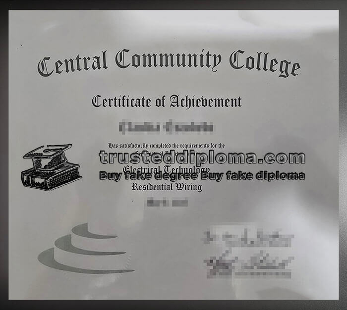 purchase realistic Central Community College diploma