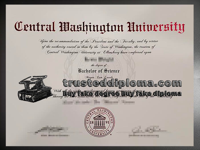 purchase realistic Central Washington University diploma
