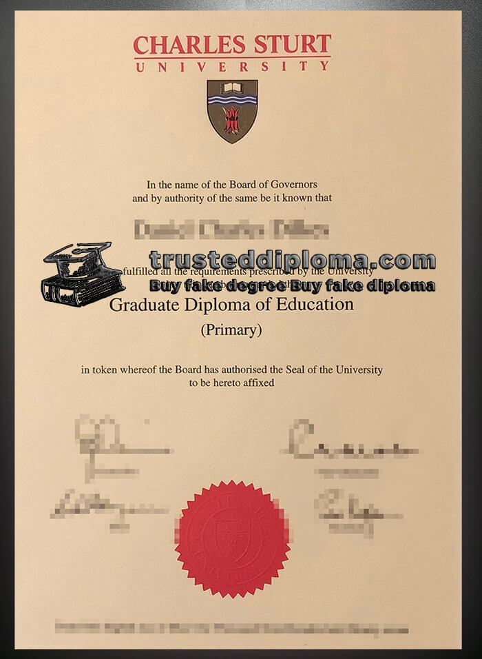purchase realistic Charles Sturt University diploma