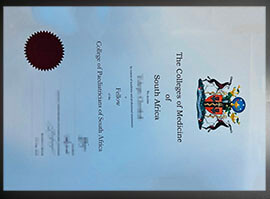 purchase realistic College of Medicine of South Africa certificate