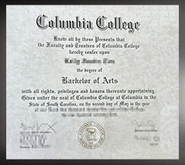 purchase realistic Columbia College degree
