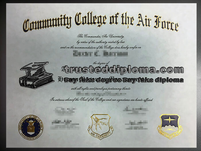 purchase realistic Community College of the Air Force diploma