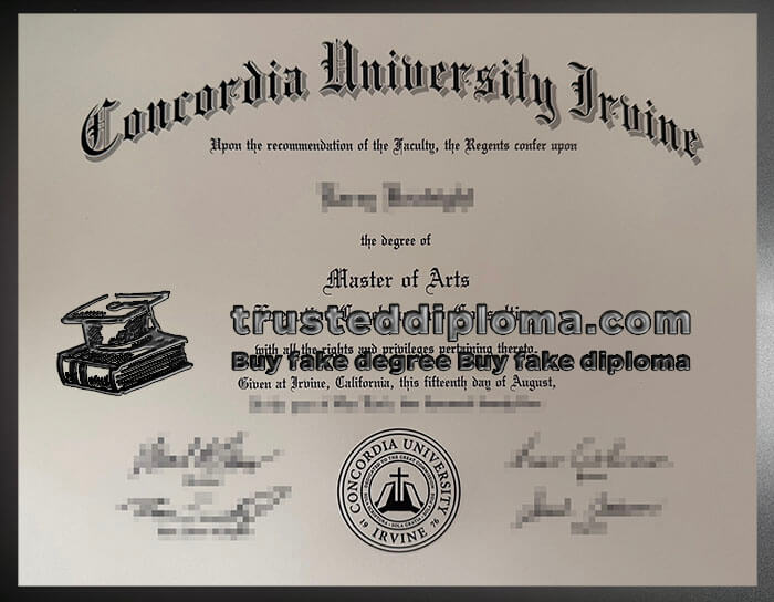 purchase realistic Concordia University Irvine diploma