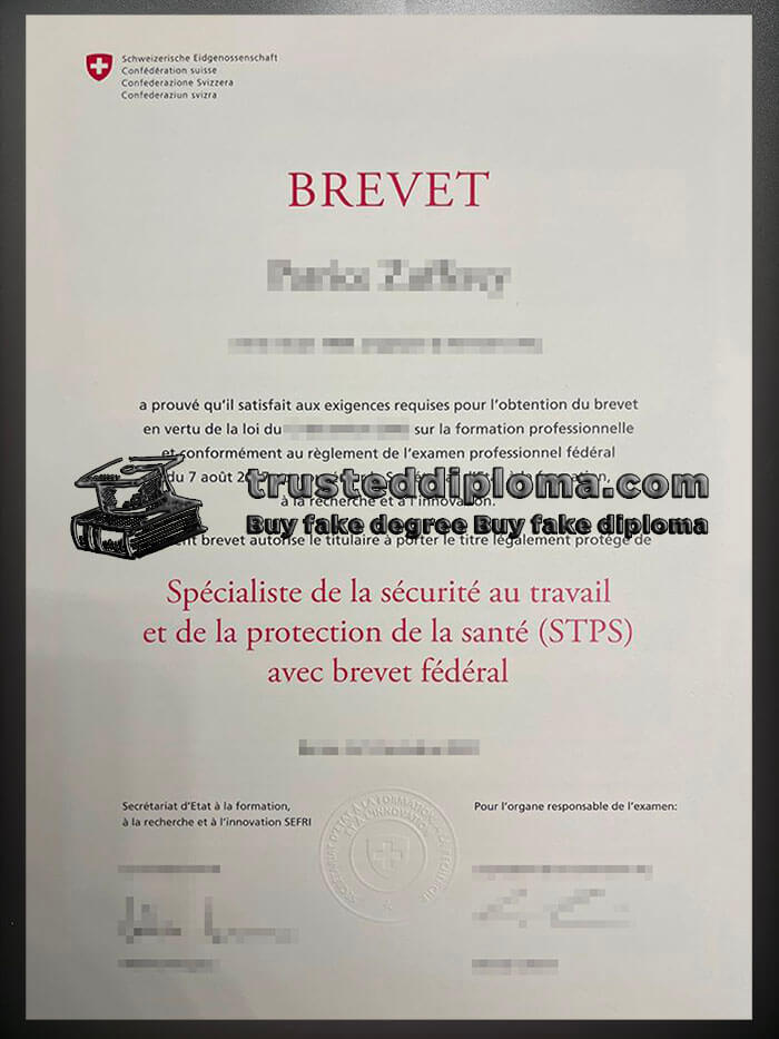 purchase realistic Confederazione Svizzera Brevet