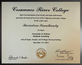 purchase realistic Cosumnes River College degree