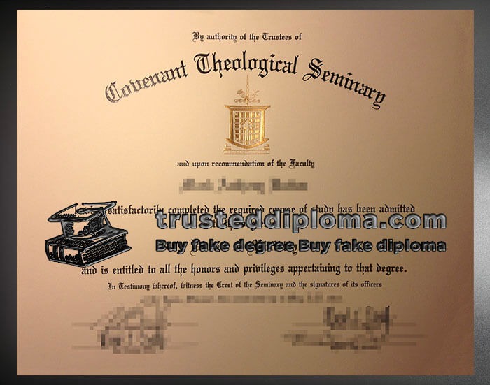 purchase realistic Covenant Theological Seminary diploma