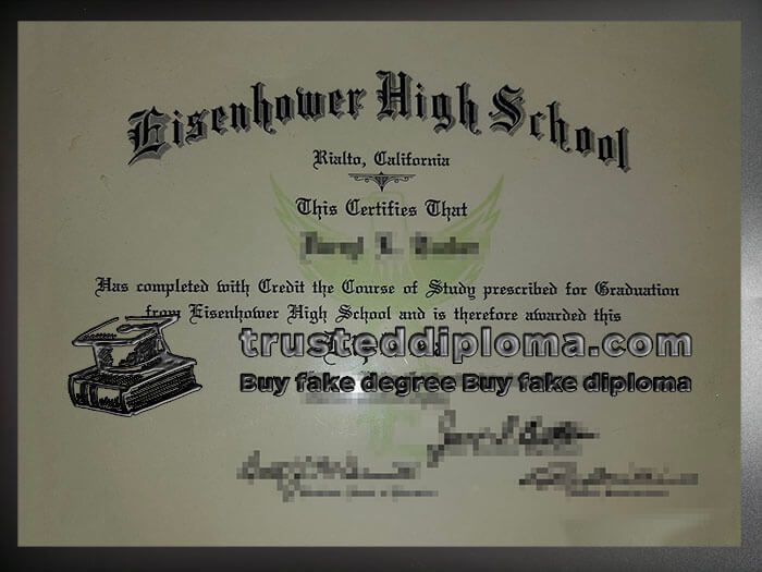purchase realistic Eisenhower High School diploma