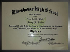 purchase realistic Eisenhower High School diploma