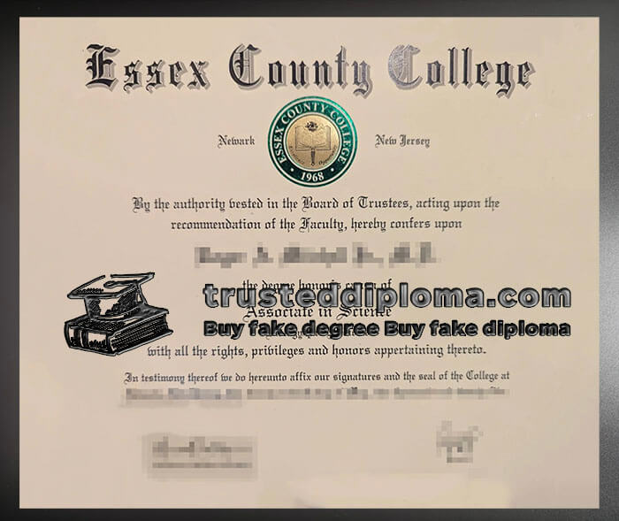 purchase realistic Essex County College diploma
