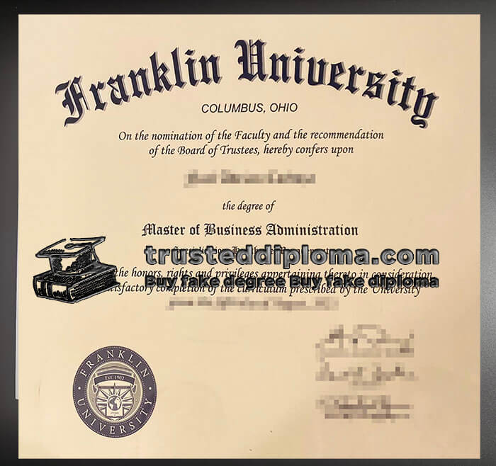 purchase realistic Franklin University diploma