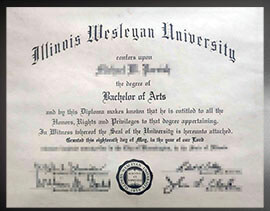 purchase realistic Illinois Wesleyan University degree