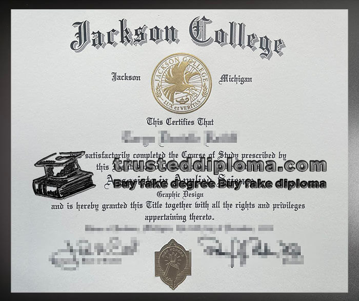 purchase realistic Jackson College diploma