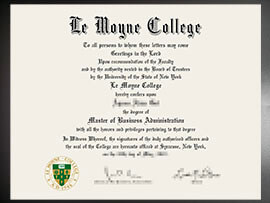 purchase realistic Le Moyne College degree