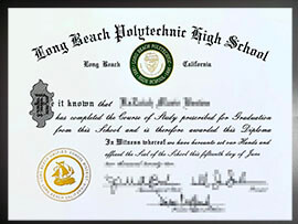 purchase realistic Long Beach Polytechnic High School diploma